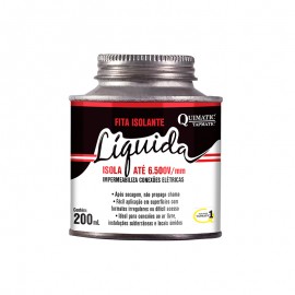 FITA ISOLANTE  LIQUIDA PRETA QUIMATIC 200ML 