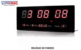 RELOGIO RETANGULAR DIGITAL DE PAREDE LK3615