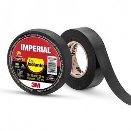 FITA ISOLANTE 3M IMPERIAL PRETA 20MT 