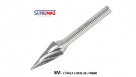 LIMA ROT. CONICA P/ ALUMINIO 16,0 X25 X 65 H6mm